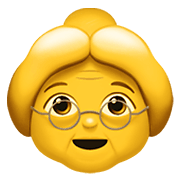 👵 Emoji ältere Frau Apple iOS 15.4.