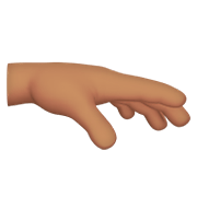 🫳🏽 Emoji Palma Da Mão Para Baixo: Pele Morena na Apple iOS 15.4.