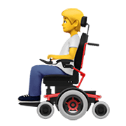 🧑‍🦼 Emoji Pessoa Em Cadeira De Rodas Motorizada na Apple iOS 15.4.