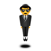 🕴️ Emoji schwebender Mann im Anzug Apple iOS 15.4.