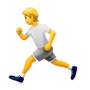Emoji 🏃 Persona Che Corre su Apple iOS 15.4.