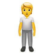 Emoji 🧍 Persona In Piedi su Apple iOS 15.4.