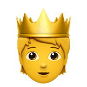 🫅 Emoji Pessoa Com Coroa na Apple iOS 15.4.