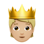 🫅🏼 Emoji Person Mit Krone: mittelhelle Hautfarbe Apple iOS 15.4.