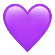 💜 Emoji Corazón Morado en Apple iOS 15.4.