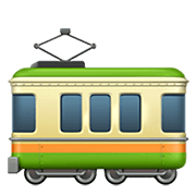 🚃 Emoji Straßenbahnwagen Apple iOS 15.4.