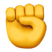 ✊ Emoji erhobene Faust Apple iOS 15.4.