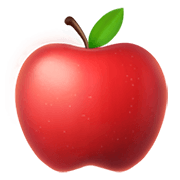 Émoji 🍎 Pomme Rouge sur Apple iOS 15.4.