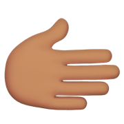🫱🏽 Emoji Mano Derecha: Tono De Piel Medio en Apple iOS 15.4.