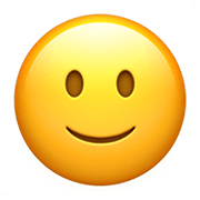 Emoji 🙂 Faccina Con Sorriso Accennato su Apple iOS 15.4.