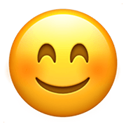 😊 Emoji lächelndes Gesicht mit lachenden Augen Apple iOS 15.4.