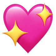 Émoji 💖 Cœur étincelant sur Apple iOS 15.4.