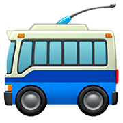 🚎 Emoji ônibus Movido A Eletricidade na Apple iOS 15.4.
