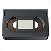 Émoji 📼 Cassette Vidéo sur Apple iOS 15.4.