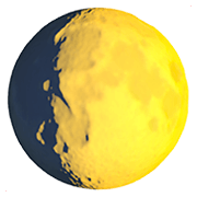 Émoji 🌔 Lune Gibbeuse Croissante sur Apple iOS 15.4.