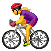 🚴‍♀️ Emoji Mulher Ciclista na Apple iOS 15.4.