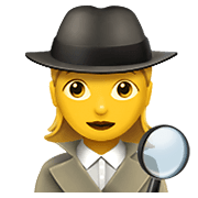 🕵️‍♀️ Emoji Detective Mujer en Apple iOS 15.4.