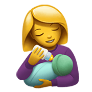 Émoji 👩‍🍼 Femme Allaitant Un Bébé sur Apple iOS 15.4.