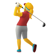 🏌️‍♀️ Emoji Mujer Jugando Al Golf en Apple iOS 15.4.