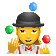 Emoji 🤹‍♀️ Giocoliere Donna su Apple iOS 15.4.