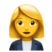 👩‍💼 Emoji Oficinista Mujer en Apple iOS 15.4.