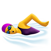 Emoji 🏊‍♀️ Nuotatrice su Apple iOS 15.4.