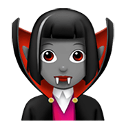 Emoji 🧛🏽‍♀️ Vampira: Carnagione Olivastra su Apple iOS 15.4.