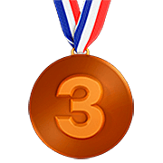 🥉 Emoji Medalha De Bronze na Apple iOS 16.4.