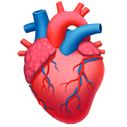 🫀 Emoji Corazón anatómico en Apple iOS 16.4.