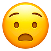 Emoji 😧 Faccina Angosciata su Apple iOS 16.4.
