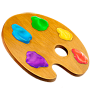 Emoji 🎨 Tavolozza Dei Colori su Apple iOS 16.4.