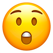 Emoji 😲 Faccina Stupita su Apple iOS 16.4.