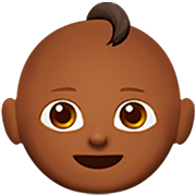 Emoji 👶🏾 Neonato: Carnagione Abbastanza Scura su Apple iOS 16.4.