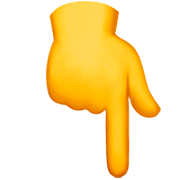 👇 Emoji nach unten weisender Zeigefinger Apple iOS 16.4.