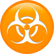 Émoji ☣️ Danger Biologique sur Apple iOS 16.4.