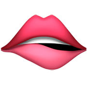Émoji 🫦 Lèvre Mordante sur Apple iOS 16.4.