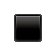 ▪️ Emoji kleines schwarzes Quadrat Apple iOS 16.4.