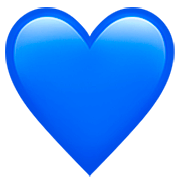 Émoji 💙 Cœur Bleu sur Apple iOS 16.4.