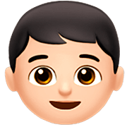 👦🏻 Emoji Junge: helle Hautfarbe Apple iOS 16.4.