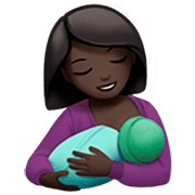 🤱🏿 Emoji Lactancia Materna: Tono De Piel Oscuro en Apple iOS 16.4.
