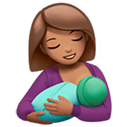 🤱🏽 Emoji Lactancia Materna: Tono De Piel Medio en Apple iOS 16.4.