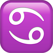 Emoji ♋ Segno Zodiacale Del Cancro su Apple iOS 16.4.