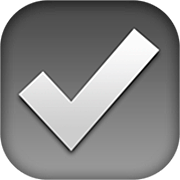 ☑️ Emoji Abstimmungsfeld mit Häkchen Apple iOS 16.4.