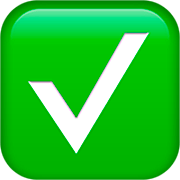 ✅ Emoji Botón De Marca De Verificación en Apple iOS 16.4.