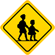 🚸 Emoji Kinder überqueren die Straße Apple iOS 16.4.