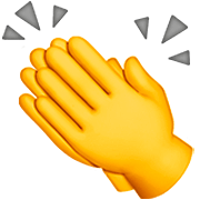 👏 Emoji klatschende Hände Apple iOS 16.4.