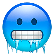 Emoji 🥶 Faccina Congelata su Apple iOS 16.4.