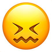 Emoji 😖 Faccina Frustrata su Apple iOS 16.4.