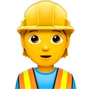👷 Emoji Bauarbeiter(in) Apple iOS 16.4.