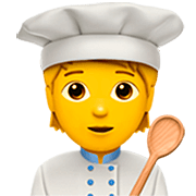 Émoji 🧑‍🍳 Cuisinier (tous Genres) sur Apple iOS 16.4.